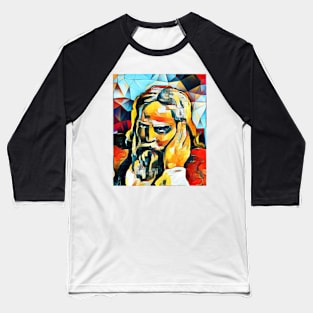 Snorri Sturluson Abstract Portrait | Snorri Sturluson Artwork 2 Baseball T-Shirt